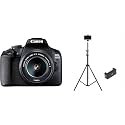 Canon EOS 1500D 24.1MP Digital SLR Camera (Black) with EF S18-55 is II Lens - Wi-Fi/NFC Supported