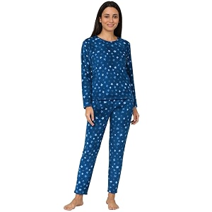 CAMEY Womens Printed Full Sleeve Round Neck