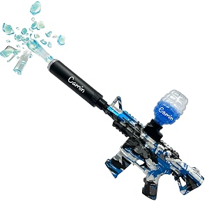 camin gel blaster gun  automatic ball shooter  safe amp non-toxic  fun outdoor toy for adults  electric operated  ideal birthday amp return gift scar-l 20k gel balls