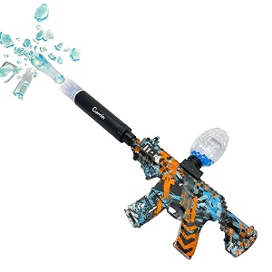 camin gel blaster gun  automatic ball shooter  safe amp non-toxic  fun outdoor toy for adults  electric operated  ideal birthday amp return gift m416 with scope 10k gel balls