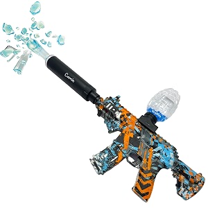 camin gel blaster gun  automatic ball shooter  safe amp non-toxic  fun outdoor toy for adults  electric operated  ideal birthday amp return gift m416 with scope 5k gel balls
