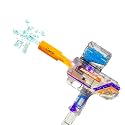 Camin Gel Blaster Gun | Automatic Ball Shooter | Safe &amp; Non-Toxic | Fun Outdoor Toy for Adults | Electric Operated | Ideal Birthday &amp; Return Gift (Uzi Transparent with Light, 20K Gel Balls)