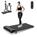 Caminadora Electrica Portatil, Walking Pad Mecanica con Inclinación con Pantalla LED, Silencios Antideslizante Cinta de Correr para el Hogar, Soporta 100 Kg, 104 × 47 × 10 cm