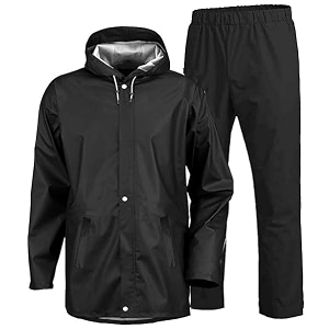 men39s raincoat waterproof for bike reversible double layer with hood raincoat for men set of top and bottom packed in a storage bag