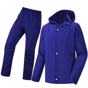 men39s raincoat waterproof for bike reversible double layer with hood raincoat for men set of top and bottom packed in a storage bag