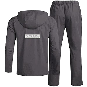 men39s raincoat waterproof for bike reversible double layer with hood raincoat for men set of top and bottom packed in a storage bag