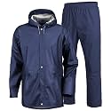 Men's Waterproof Raincoat (M, Luxurious Navy Blue)