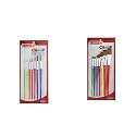Camlin Champ Round Brush Set - Pack of 7 (Multicolor) & Camlin Champ Flast Brush Set - Pack of 7 (Multicolor)