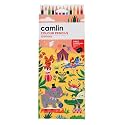 Camlin Colour Pencils – 12 Multicolor Shades (1 Set of 12) – Triangular Grip, Soft Break-Resistant Leads, Bright Vibrant Colours for Kids & Artists