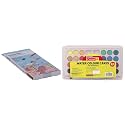 Camel Camlin Kokuyo 3739515 Student Water Color Cakes - 24 Shades & Camel 4192566 Full Size Color Pencil, Assorted, 12 Pieces, Multicolor