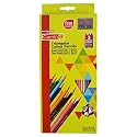Camlin Premium Triangular Colour Pencils – 12 Multicolor Shades – Triangular Grip, Soft Break-Resistant Leads, Bright Vibrant Colours for Kids &amp; Artists