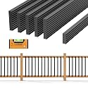 CAMMOO 55 Pcs 32" Rectangular Deck Balusters, Straight Spindles Railing Kit