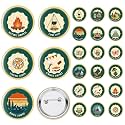 Camp Bachelorette Pins Camping Bride Buttons Badge Set