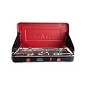 Camp Chef Mountain Series Kodiak Two-Burner Stove, 10,000 BTU Each, Red