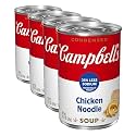 Campbell's Condensed 25% Less Sodium Chicken Noodle Soup, 10.75 Ounce Can (Pack of 4)