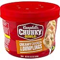 Campbell’s Chunky Creamy Chicken and Dumplings Soup, 15.25 oz Bowl
