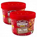 Campbell’s Chunky Soup, Chili Mac Soup, 15.25 oz Microwavable Bowl (Pack of 2)