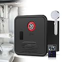 Camper Hot Water Heater, Electric RV Tankless Water Heater, With 15 X 15 Inches Door and Remote Controller, Best High Altitude Performance, DC 12V, For Rvers' Everyday Use WithShowerHead-Black