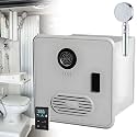 Camper Hot Water Heater, Electric RV Tankless Water Heater, With 15 X 15 Inches Door and Remote Controller, Best High Altitude Performance, DC 12V, For Rvers' Everyday Use WithShowerHead-White