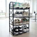 CampEss 4-Layer Plastic Shoe Rack