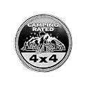 GLSOWEE Camping Badge Rated Car Emblem, 4 x 4 3D Metal Stickers
