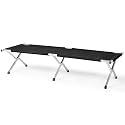 Camping Cot Bed for Adults, Army Black