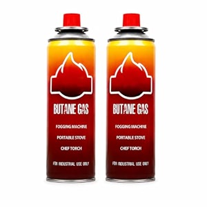 camping gas canister portable fuel canister for outdoor camping and hiking butane gas refill pack of 2x 225g