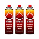 Camping Gas Canister, Portable Fuel Canister for Outdoor Camping and Hiking pack of 3x225g