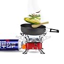 Camping Gas Stove 2800W Portable Outdoor Stove | Ultra-Light Folding Picnic Cooking Gas Burner with Storage Bag | Stainless Steel Emergency & Trekking Stove