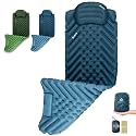 Camping Sleeping mat and Inflatable Pillow - Set, Portable, Ultra-Light, Thickened, Quick to inflate in 30s, can be Spliced. Suitable for Backpacking, Hiking, Camping and Other Scenes