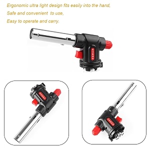 camping welding bbq auto ignition flamethrower burner butane gas blow torch multi-purpose gas torch professional butane torch with safety lock