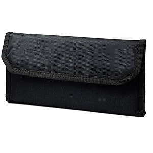 plastic book holder travel organizer card holder vehicle documents holder with multi pocket expanding zip pouch black