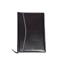 Premium Leatherette 2-Ring File Folder – FS Size Conference &amp; Document Organizer with 25 Leaf Sheets | Certificate Holder for Office, School &amp; Home Use (Black)