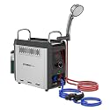 CAMPLUX Nano 3 Portable Propane Water Heater with Pump Kit, Compact &amp; Lightweight Design, Quick Connect Pump Cables &amp; Extension Hoses, Outdoor Camping Shower for Off-Grid Cabin, Hiking, RV