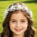 Campsis Flower Girl Headpiece First Communion Headpiece Butterfly Headband