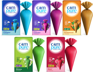 campure cone combo - pack of 5 potpourri camphor cone combo - room freshener mosquito - insect repellent - pack of 5