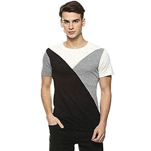 CAHOOT Color Block Men Round Neck Multicolor