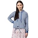 Campus Sutra Cotton Women High Neck Sweatshirt