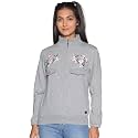 Campus Sutra Cotton Women High Neck Sweatshirt