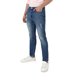 cahoot men39s classic regular fit denim jeans  stretchable cotton mid-rise denim jeans crafted with comfort fit and high performance for everyday wear