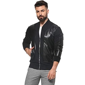 CAHOOT Mens Cotton Jet Black With Patchwork