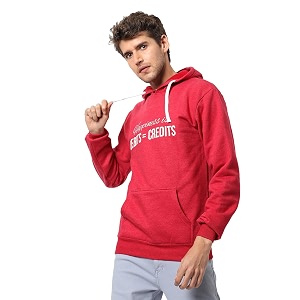 cahoot men39s pullover hoodie with contrast drawstring for casual wear  hooded neck  long sleeve  pull on closure  cotton sweatshirt crafted with comfort fit for everyday wear