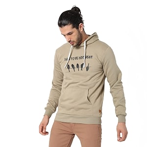 cahoot men39s pullover hoodie with contrast drawstring for casual wear  hooded neck  long sleeve  pull on closure  cotton sweatshirt crafted with comfort fit for everyday wear
