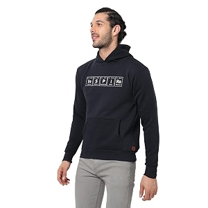 cahoot men39s pullover hoodie with contrast drawstring for casual wear  hooded neck  long sleeve  pull on closure  cotton sweatshirt crafted with comfort fit for everyday wear