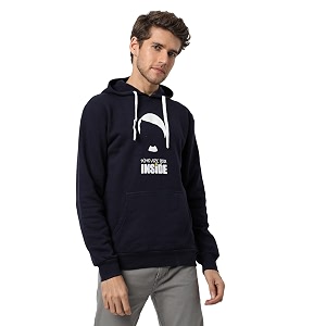 cahoot men39s pullover hoodie with contrast drawstring for casual wear  hooded neck  long sleeve  pull on closure  cotton sweatshirt crafted with comfort fit for everyday wear