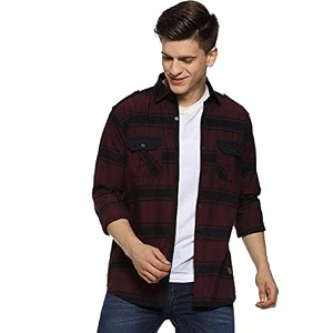 Campus Sutra Mens Regular Fit Casual Shirt