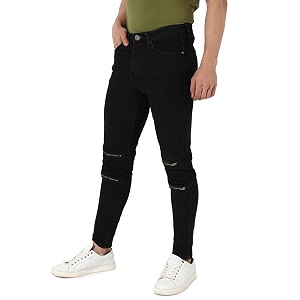 cahoot men39s classic regular fit denim jeans  stretchable cotton mid-rise denim jeans crafted with comfort fit and high performance for everyday wear