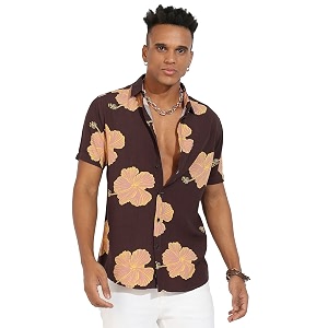 Campus Sutra Mens Regular Fit Shirt