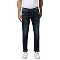 CAHOOT Men39s Navy Blue Tapered Dark- Wash