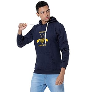 CAHOOT Men Blue Printed Casual Sweatshirt